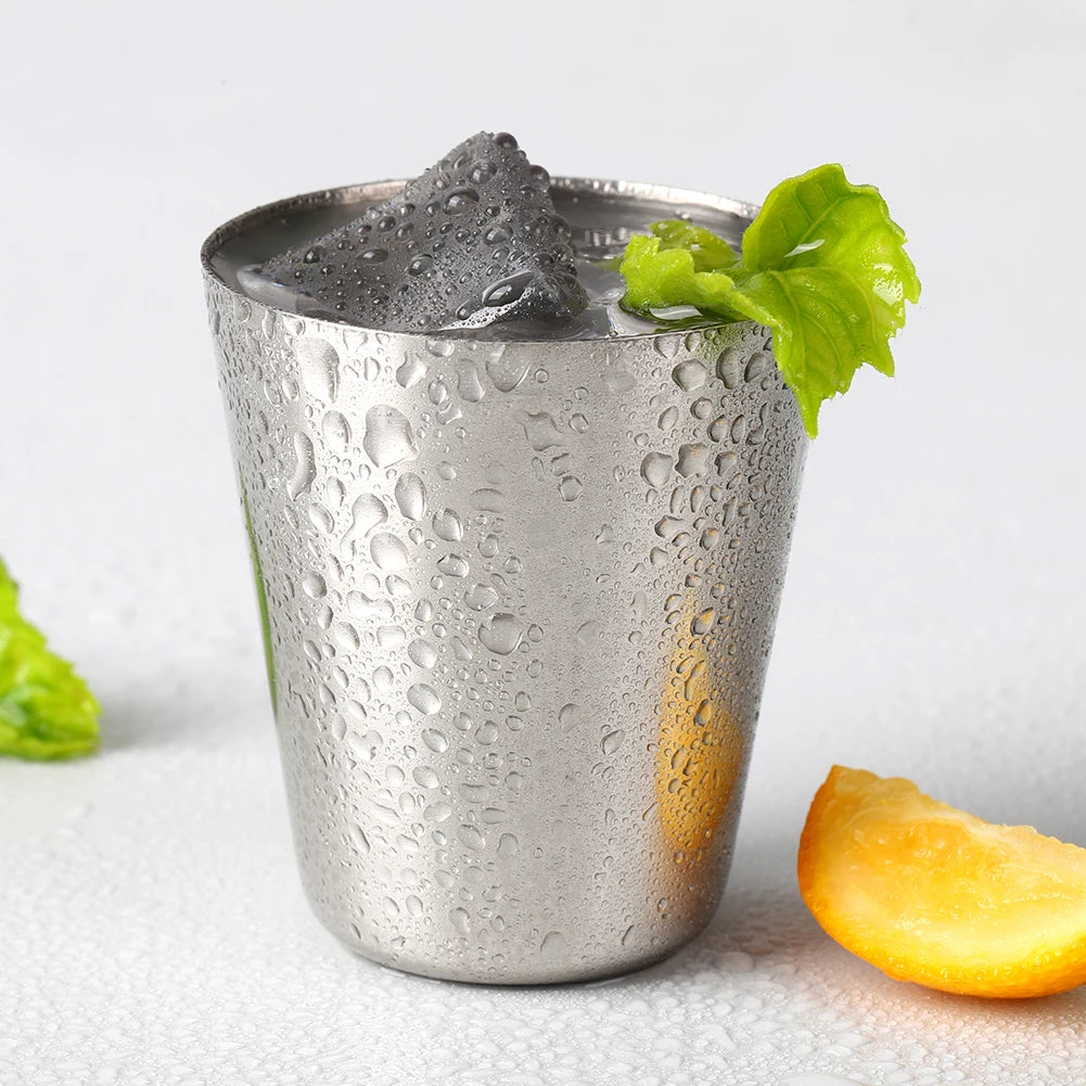 4/6 pçs conjunto ao ar livre prático viagem copos de aço inoxidável mini conjunto óculos para uísque vinho com caso portátil drinkware 30/70ml